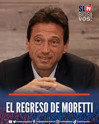 Marcelo Moretti volvió a mostrarse en la Ciudad Deportiva tras levantar su  licencia. No fue una visita casual: en el entrenamiento de San Lorenzo se  reunió con los jugadores. La reaparición del