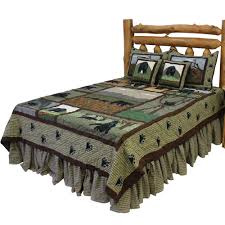 Our bedspreads are then backed in a coordinating solid fabric. Patchmagic Com Bear Country King Quilt