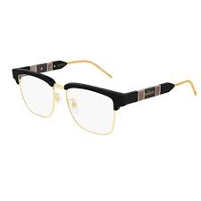 Rectangular shape with full rim frame makes these glasses look great on everybody. Gucci Glasses Designer Glasses