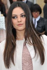Mila Kunis Ombre Long Hairstyles For Straight Hair Popular Haircuts Long Hair Styles Hair Styles Straight Hairstyles
