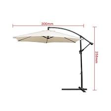 Hg Parapluie De Jardin Pole Laterale Anti Uv Reglable Suspendu Multi Couleurs Exterieur Patio Parasol En 2020 Parasol Patio Meuble Jardin