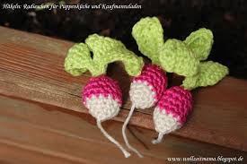 Frisch Geerntet Gehakelte Radieschen Fur Kinderkuche Und Kaufmannsladen Hakeln Fur Kinder Lebensmittel Hakeln Obst Hakeln