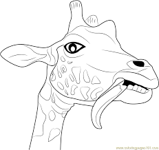 Discover thanksgiving coloring pages that include fun images of turkeys, pilgrims, and food that your kids will love to color. Giraffe Funny Face Coloring Page For Kids Free Giraffe Printable Coloring Pages Online For Kids Coloringpages101 Com Coloring Pages For Kids
