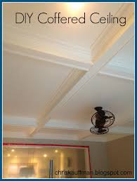 Diy coffered ceiling ideas | easy design with faux wood beams coffered ceiling with rustic wood #cofferedceiling #rustic. White Wood My Diy Coffered Ceiling
