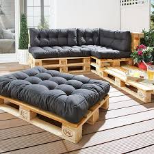 12 Creative Wood Recycling Palette Ideas For Furniture In Your Home Balcony Furniture Pallet Cushions Diy Pallet Furniture