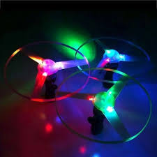 3pc Funny Colorful Pull String Led Light Up Frisbee Flying Saucer Disc Kids Toy Walmart Com Walmart Com