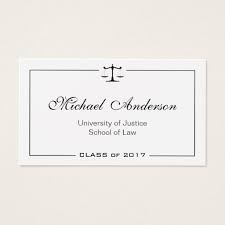 Simple Clean Black And White Law School Student Calling Card Zazzle Com Student Business Cards Law School Grad Quotes