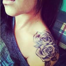 I Want 3 Roses On My Shoulder For Me My Husband And My Baby I Ll Add A Rose For Each Child Later On Rose Shoulder Tattoo Shoulder Tattoo Rose Tattoos