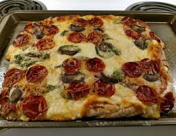 Homemade Pizza Using Two Ingredient Pizza Dough Alfredo Sauce Mozzarella Salami Pepperoni And Mushrooms Food Homemade Pizza Amazing Food