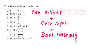 Di sini, kamu akan belajar tentang integral fungsi pecahan melalui video yang dibawakan oleh bapak anton wardaya. Invers Fungsi Worksheet