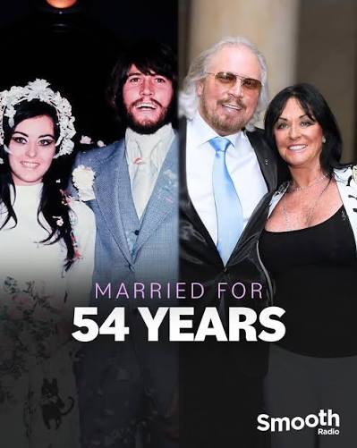 Barry Gibb on meeting wife Linda: "We just saw each other across the room  and something happened." 💜