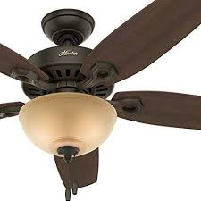 Hunter Fan 52 Traditional New Bronze Ceiling Fan With Toffee Glass Light Kit 5 Blade Certified Refurbished Review Bronze Ceiling Fan Ceiling Fan Brushed Nickel Ceiling Fan