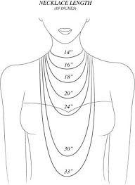 Necklace Sizing Chart Jewelry Jewelry Necklace Lengths