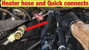 How To Replace The Heater Hoses An Adapters On A 2000 2007 Gmc Yukon Chevy Suburban Youtube