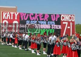 Patricia Mcgill Uploaded This Image To Katy Tigers See The Album On Photobucket Football Cheer Cheer Signs Football Run