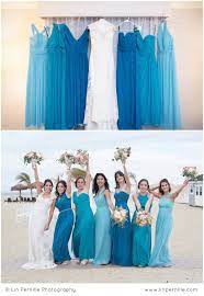 I Love Mismatched Bridesmaid Dresses These Monochromatic Beach Wedding Bridesmaid Dresses Wedding Bridesmaids Dresses Blue Mismatched Bridesmaid Dresses Blue