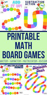 3 blank board game templates. Printable Math Board Games Addition Subtraction Multiplication And Division Views From A Step Stool