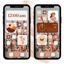 Ios14 App Icons Neutral Boho Theme App Covers Icons Bundle Etsy Iphone Wallpaper App Phone Apps Iphone Iphone Home Screen Layout