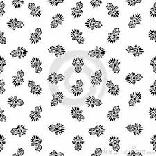 Black And White Flower Background Vector Vector Seamless Black And White Flower Pattern Background Background Design With Texture Geome Background Patterns Vector Background Pattern Flower Patterns