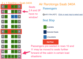 Air Rarotonga Seat Selection