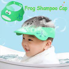 All the external parts of the visor are made ofsilicone rubber as used in many other baby products, so it is safe, durableand comfortable. Shower Bath Visor Bathing Eye Protective Cap Wash Hair Cap Shampoo Resistance Protect Ear Eye Adjustable Soft Hat For Kids Baby Walmart Canada