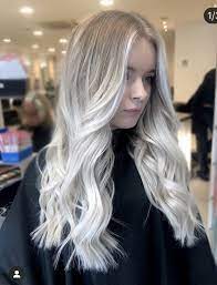 Ash Blonde Root Fade Blonde Hair Pale Skin White Blonde Hair Pale Skin Hair Pale Skin