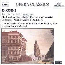 The teatro rossini was built in 1760, its main parts following a design of ambrogio petrocchi. Gioacchino Rossini La Pietra Del Paragone 3 Cds Jpc