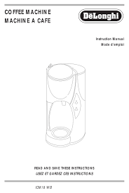 Maybe you would like to learn more about one of these? Delonghi Icm18 Wb Instruction Manual Pdf Download Manualslib