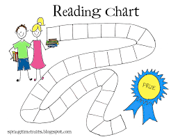 Spring Time Treats Reading Chart Free Printable Reading