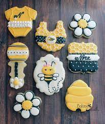 Bumble Bee Baby Shower Cookies What Will It Bee Gender Reveal Etsy Bee Cookies Bumble Bee Baby Shower Baby Shower Cookies