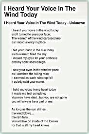 Poem I Heard Your Voice Grieving Quotes Grief Quotes Grief Poems