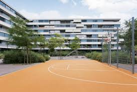 And finally, let's make a soccer ball…. Basketballfeld Pool Architekten Zurich