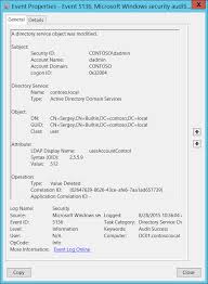 5136 S A Directory Service Object Was Modified Windows 10 Windows Security Microsoft Docs