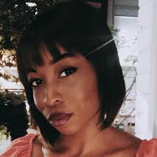 Side parted weave bob to make this weave bob hairstyle look as natural as possible, use some moisturizer to give those baby hair strands a beautiful shape. I Found The Perfect Style For My Natural Hair A Blunt Bob With Bangs Allure