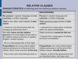 Image Result For Defining And Non Defining Relative Clauses With Images Relative Clauses Teaching English Grammar English Teacher