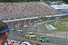 Otherwise only used at daytona and talladega, the plates led to a race with no lead changes, the first since the 1970s. New Hampshire Motor Speedway Wikipedia