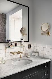 4.2 out of 5 stars 114. Black Vanity With Carrera Marble Countertop And Vintage Brass And Glass Shelf Contemporary Bathroom