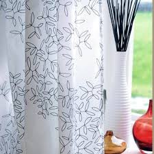 Ikea Hedda Blad Pair Of Curtains 2 Panels White Black 57 X 98 801 174 83 Ikea White Paneling Curtains Window Drapes