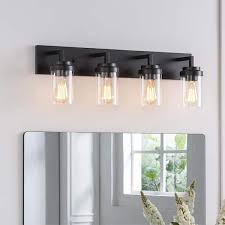 4 Light Black Vanity