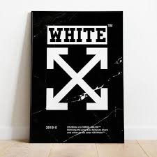 Custom Off White Poster Fan Art Streetwear Poster Hypebeast Poster Wall Art Virgil Abloh Hypebeast Room Iphone Wallpaper Off White Bedroom Wall Art