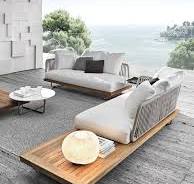 Custom outdoor sofa courtyard outdoor rattan furniture designer balcony  garden villa hotel sofa chair coffee table combination - AliExpress