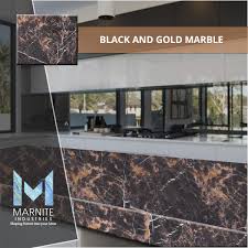 Black And Gold Marble Tiles Integrate The Timeless Beauty In Your Home With Black And Gold Marble Price Starts From Rs 250 Sq Ft For F Black And Gold Marble Floor Design Gold Marble