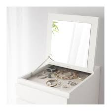 Malm Chest Of 6 Drawers White Mirror Glass 40x123 Cm Ikea Spiegelglas Malm Kommode Ikea Malm