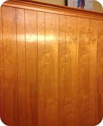 A deglosser is wiped onto the paneling, acting as a liquid sandpaper so the paint will stick. Diy Home Repair Hack Easily Paint Over Wood Paneling