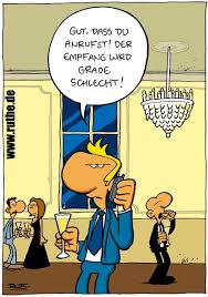 Empfang Ball Feier Telefon Handy Telefonieren Ruthe Ruthe Comic Ruthe Cartoon