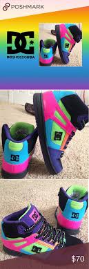 Black And Lime Green Dc Shoes Dc Neon High Tops Skater Shoes Skater Shoes Skater Shoes Women Shoes