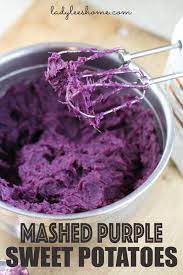 Easy Mashed Purple Sweet Potatoes Recipe Delicious Easy And Healthy Purple Sweet Potato Rec Sweet Potato Recipes Purple Sweet Potatoes Purple Potato Recipes