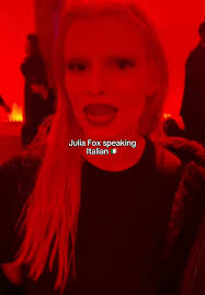 Julia Fox Speaks Italian