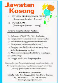 Mechanic johor, kelantan, melaka, penang, perak, selangor. Kerja Kosong Di Kota Bharu Kelantan 2018 Feed News Indonesia