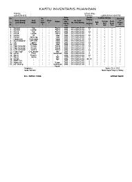 Contoh leger nilai siswa kurikulum 2013 sd, smp. Lab Komputer 02 Format Kartu Inventaris Ruangan
